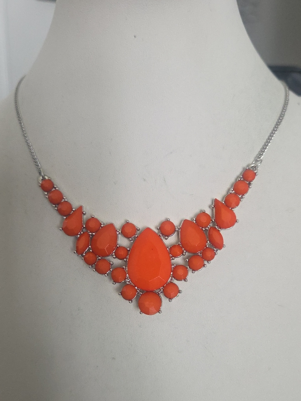 Paparazzi Bali Ballroom Orange Necklace NWT